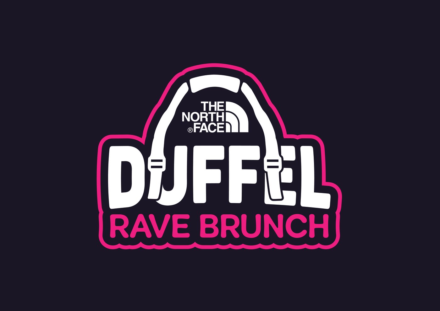 Logo TNF Duffel Rave Brunch